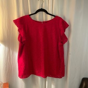 The limited Red Lace Blouse. NWT. XL